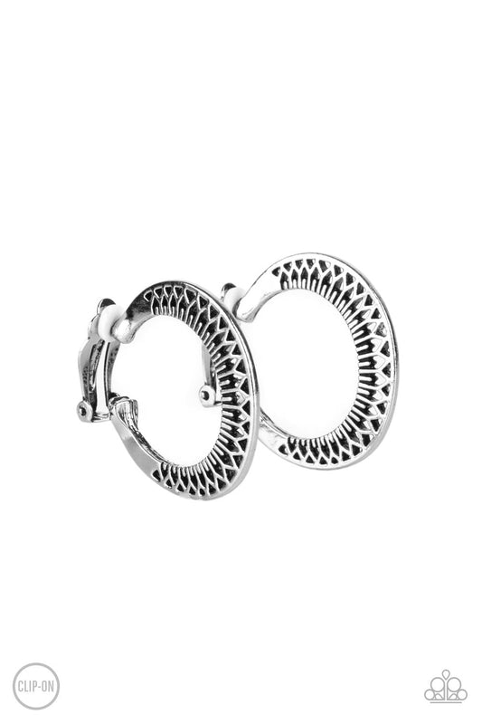 Moon Child Charisma Silver
Clip-On Earrings Paparazzi