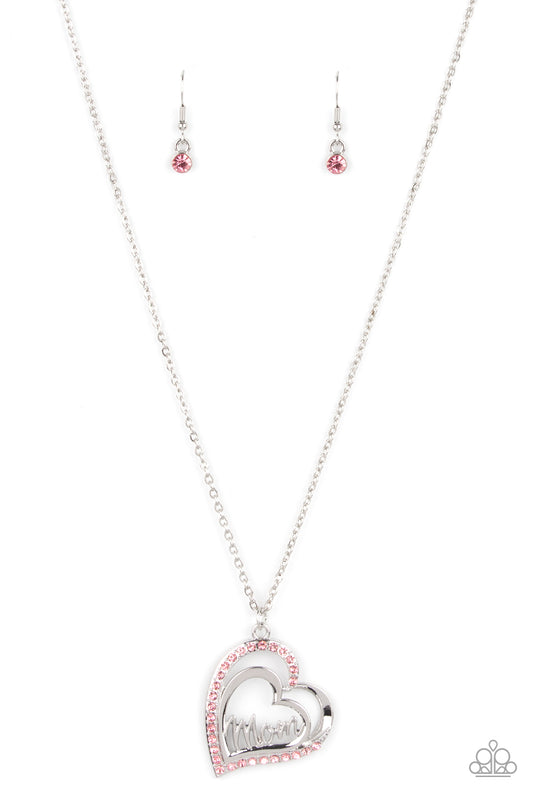 A Mothers Heart Pink Necklace Paparazzi