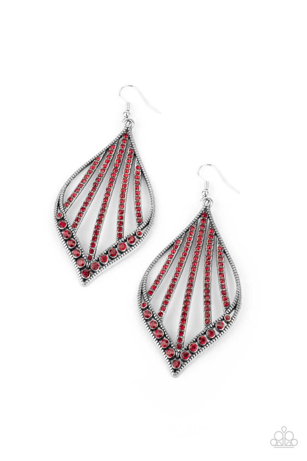 Showcase Sparkle Red Earrings - Daria's Blings N Things