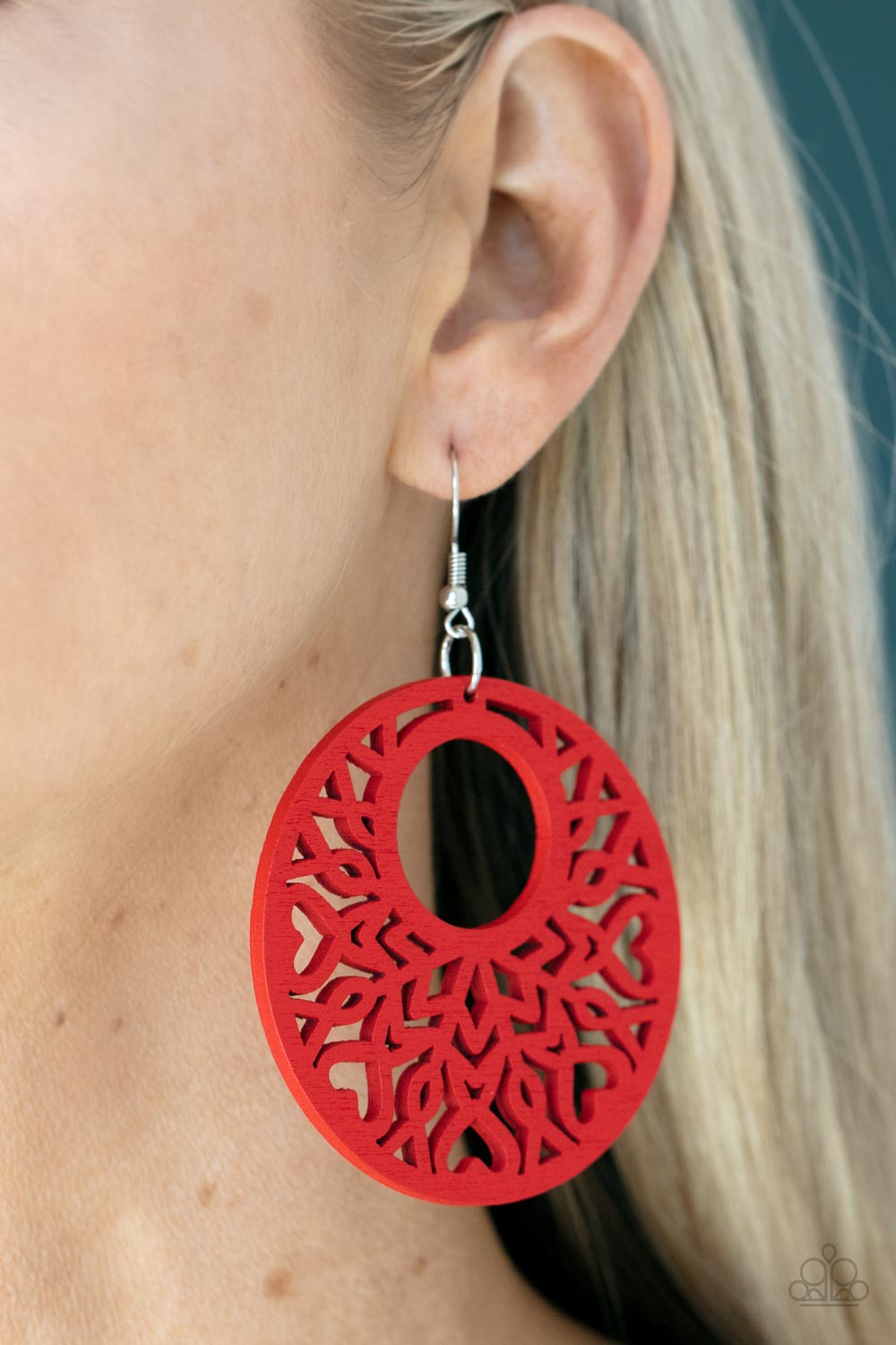 Tropical Reef Red Earrings Paparazzi