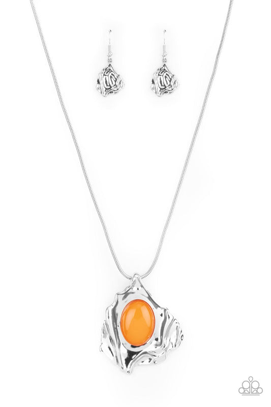 Amazon Amulet Orange Necklace Paparazzi