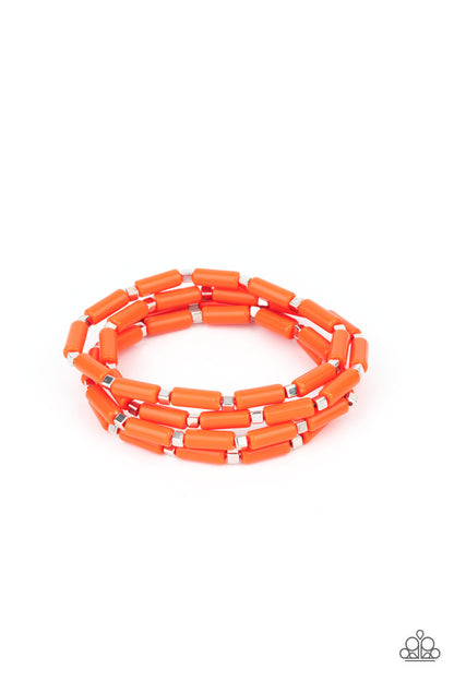 Radiantly Retro Orange Bracelets Paparazzi