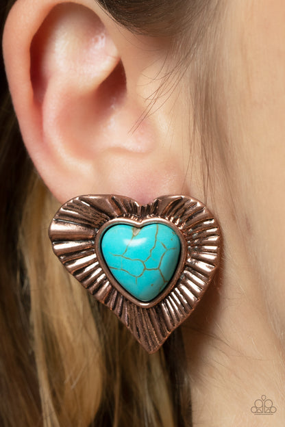 Rustic Romance Copper
Earrings Paparazzi