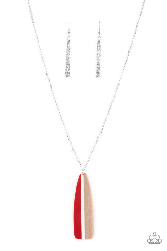 Grab a Paddle Red Necklace Paparazzi