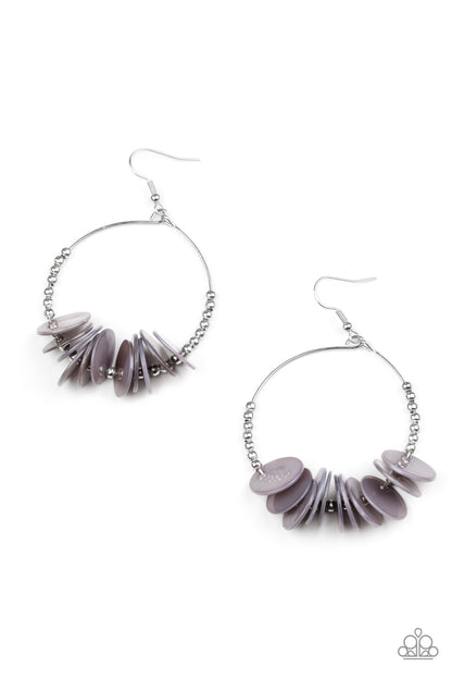 Caribbean Cocktail Silver Earrings Paparazzi