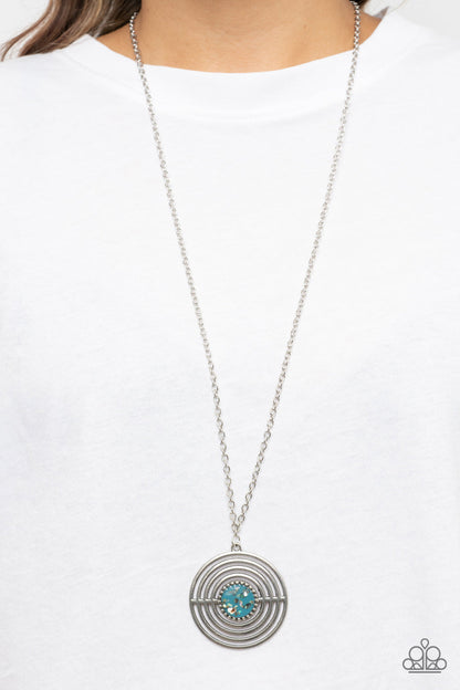 Targeted Tranquility Blue Necklace Paparazzi