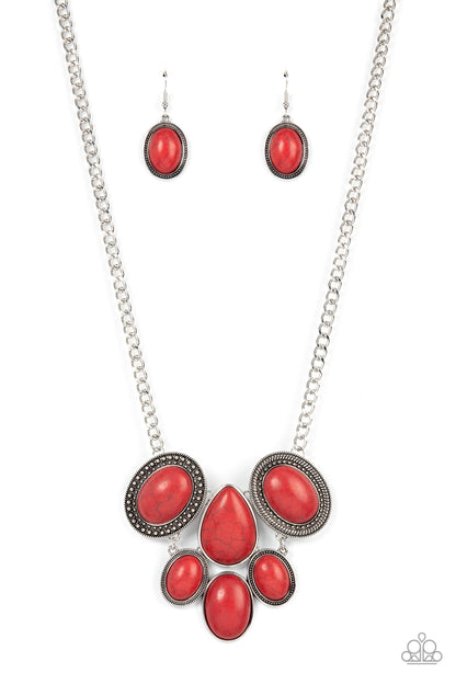 All-Natural Nostalgia Red Necklace Paparazzi