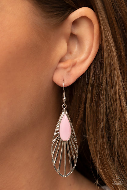 WING-A-Ding-Ding Pink Earrings Paparazzi