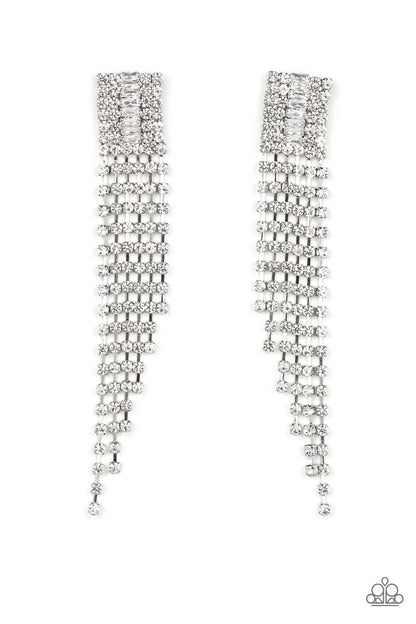 A-Lister Affirmations White Earrings Paparazzi