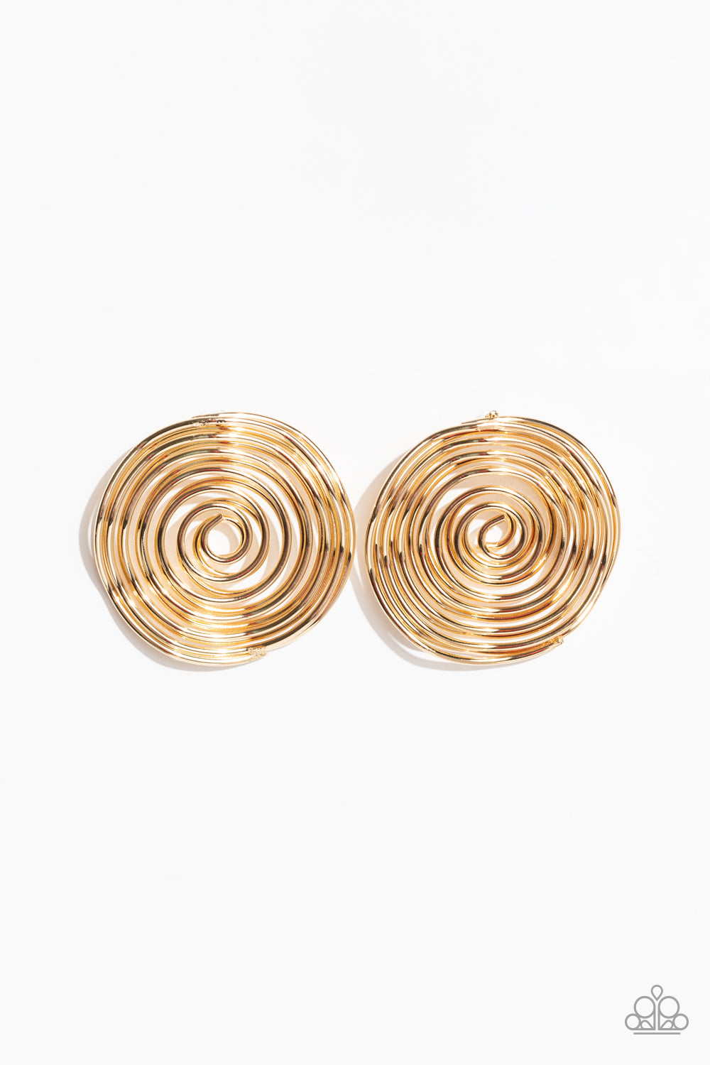COIL Over Gold Post Earrings Paparazzi