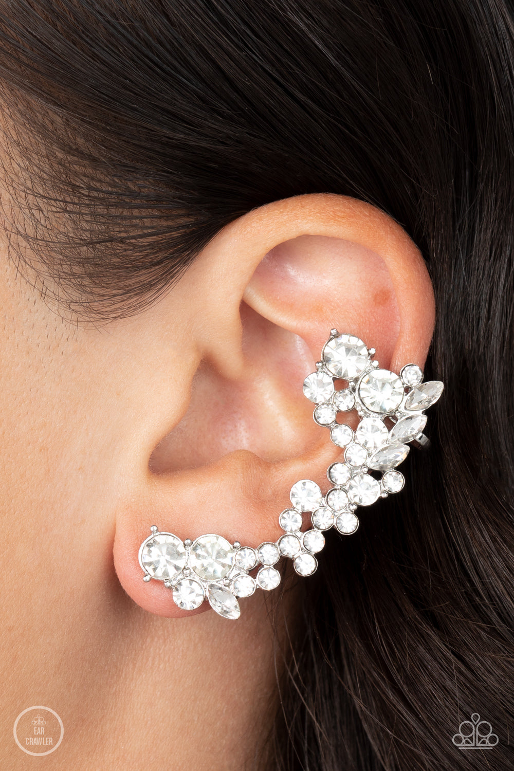 Astronomical Allure White Earrings Paparazzi