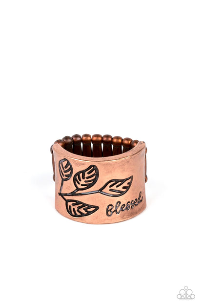 Blessed with Bling Copper Ring Paparazzi