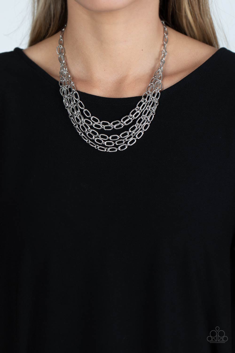 House of CHAIN Silver Necklace Paparazzi