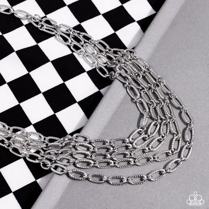 House of CHAIN Silver Necklace Paparazzi