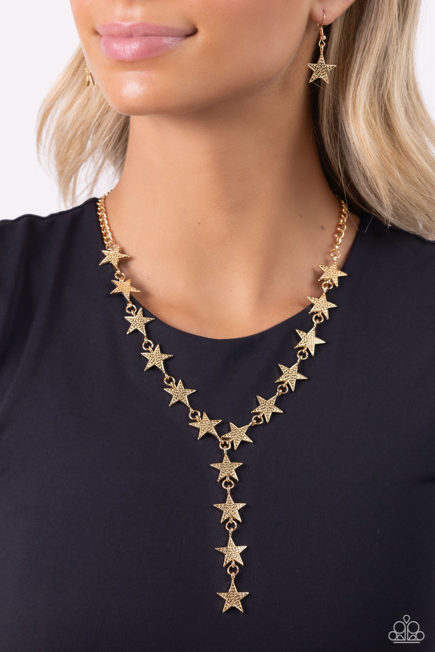 Reach for the Stars Gold Necklace Paparazzi