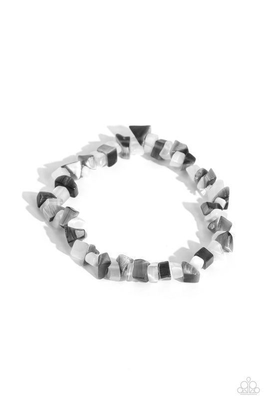 Chiseled Cameo Silver Bracelet Paparazzi