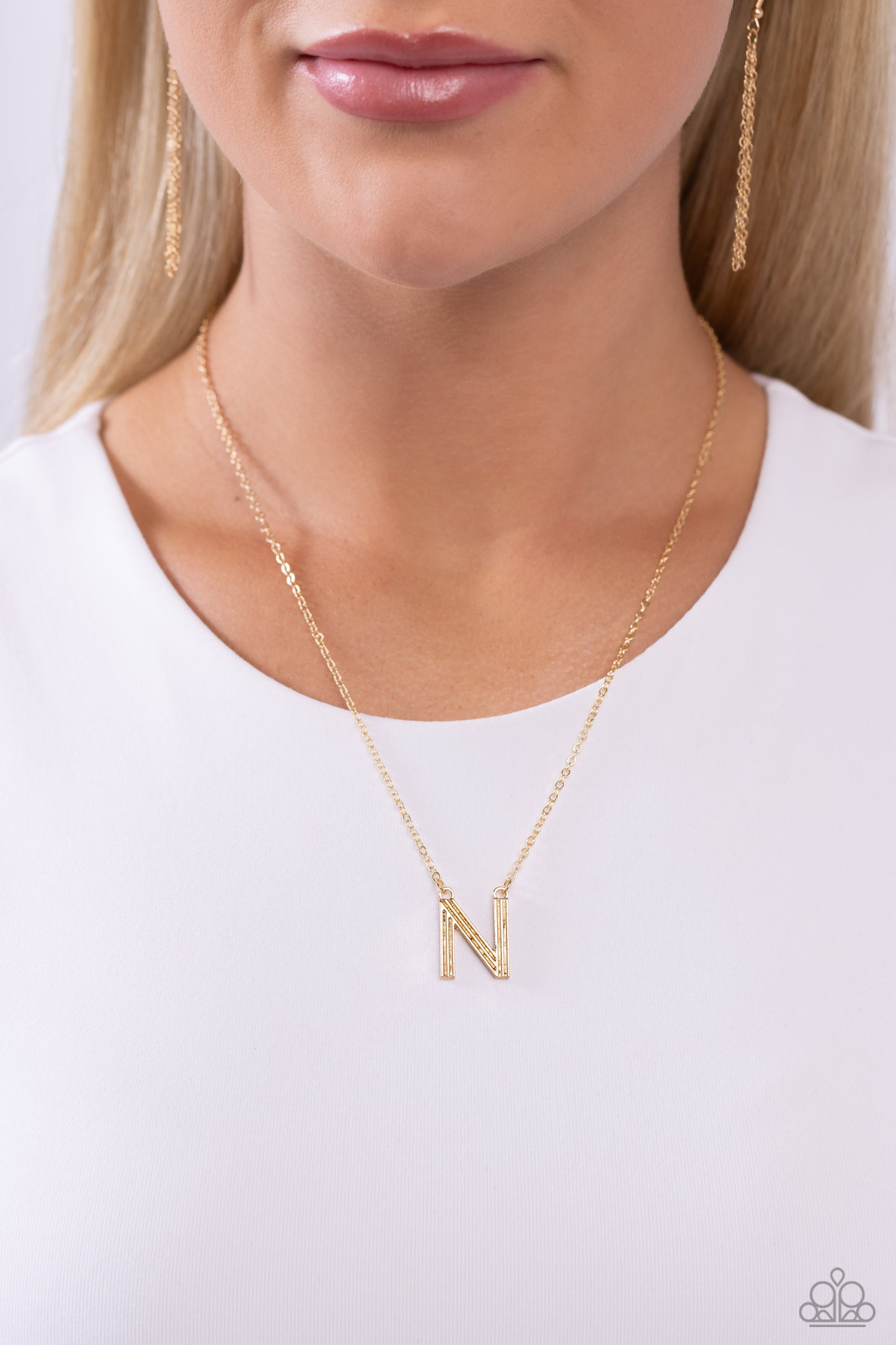 Leave Your Initials Gold * N * Necklace Paparazzi