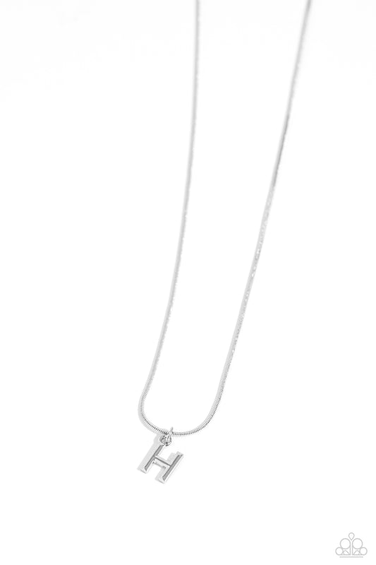 Seize the Initial Silver * H * Necklace Paparazzi