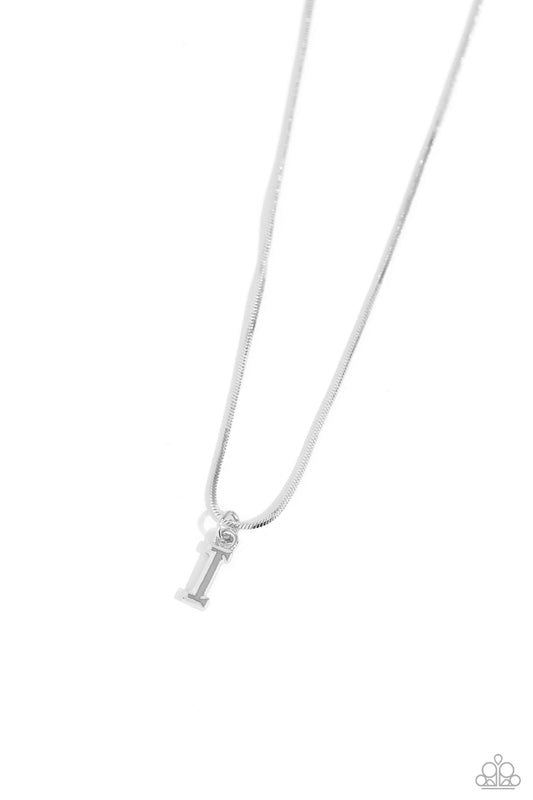 Seize the Initial Silver * I * Necklace Paparazzi