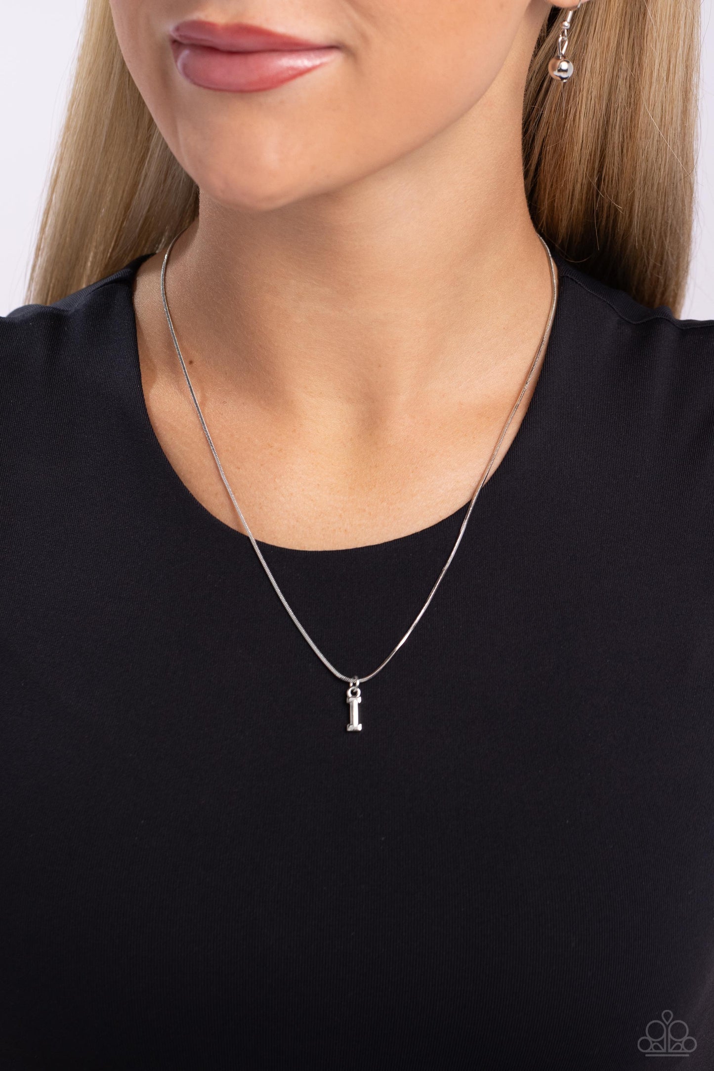 Seize the Initial Silver * I * Necklace Paparazzi