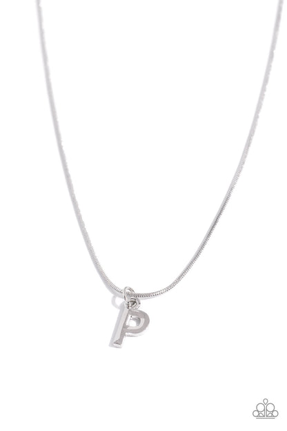 Seize the Initial Silver * P * Necklace Paparazzi