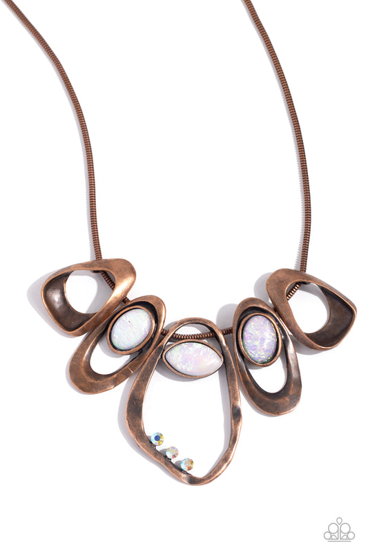 Gleaming Gala Copper Necklace Paparazzi