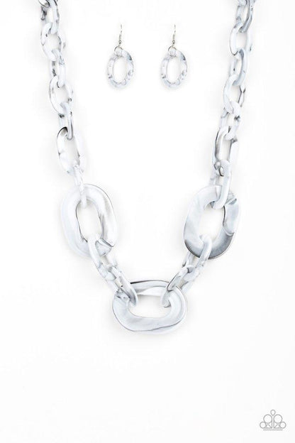 All In-VINCIBLE Silver Necklace - Daria's Blings N Things
