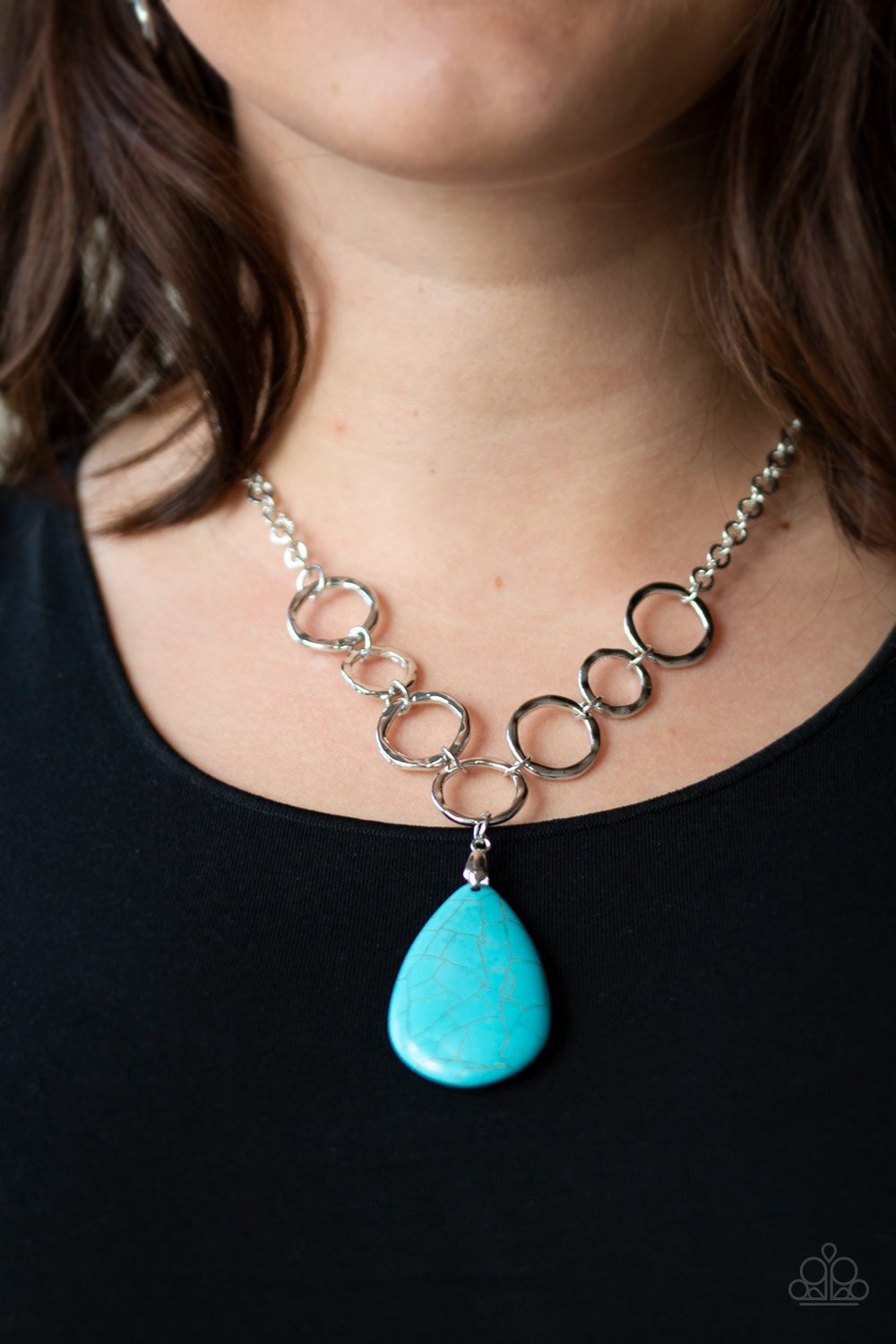 Livin On A PRAIRIE Blue Necklace - Daria's Blings N Things