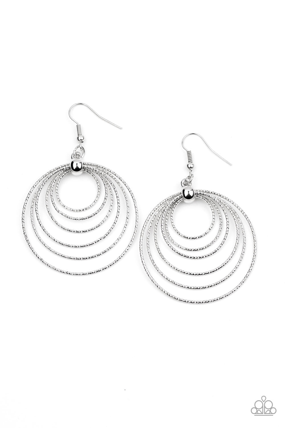 Elliptical Elegance Silver
Earrings - Daria's Blings N Things