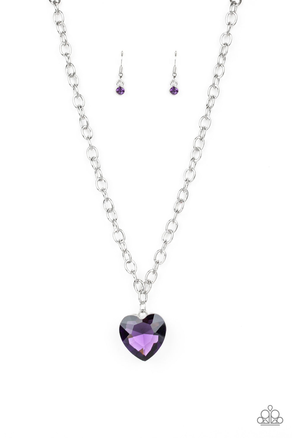 Flirtatiously Flashy Purple Necklace - Daria's Blings N Things
