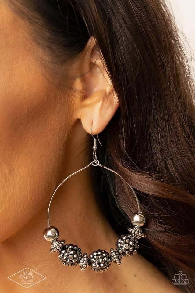I Can Take a Compliment Silver Earrings Paparazzi