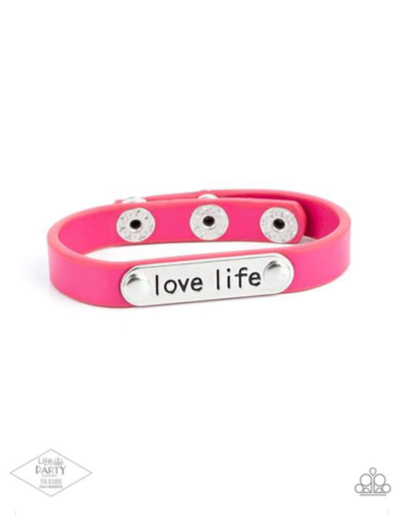 Love Life Pink Bracelet