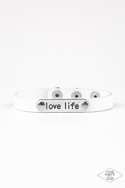 Love Life White Bracelet