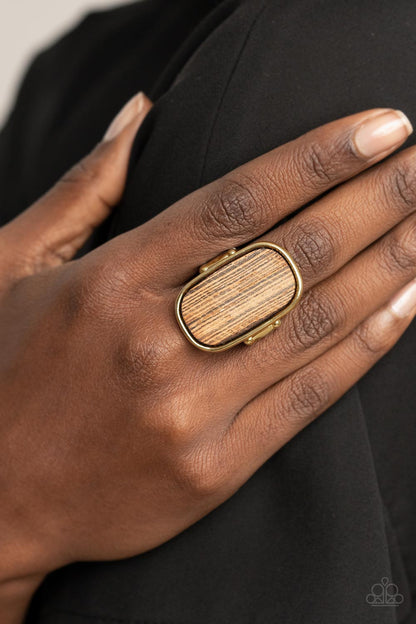 Reclaimed Refinement Gold
Ring Paparazzi