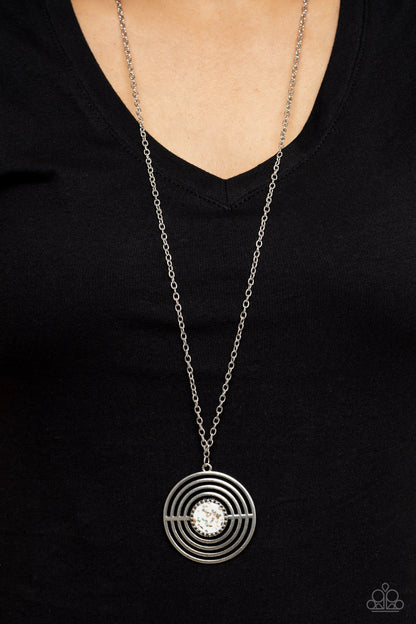 Targeted Tranquility White Necklace Paparazzi