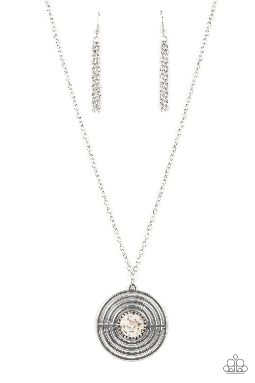 Targeted Tranquility White Necklace Paparazzi