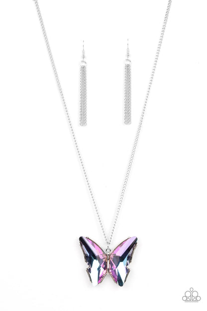 The Social Butterfly Effect Purple Necklace Paparazzi 