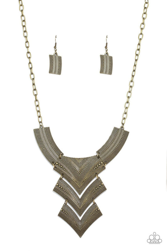 Fiercely Pharaoh Brass
Necklace - Daria's Blings N Things