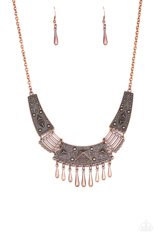 STEER It Up Copper Necklace Paparazzi