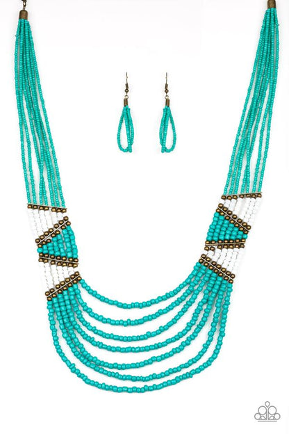 Kickin It Outback Blue Necklace - Daria's Blings N Things