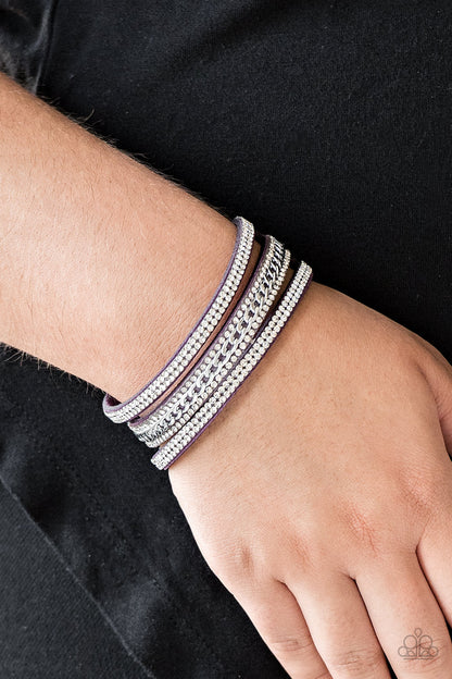 Rollin In Rhinestones Purple
Bracelet - Daria's Blings N Things
